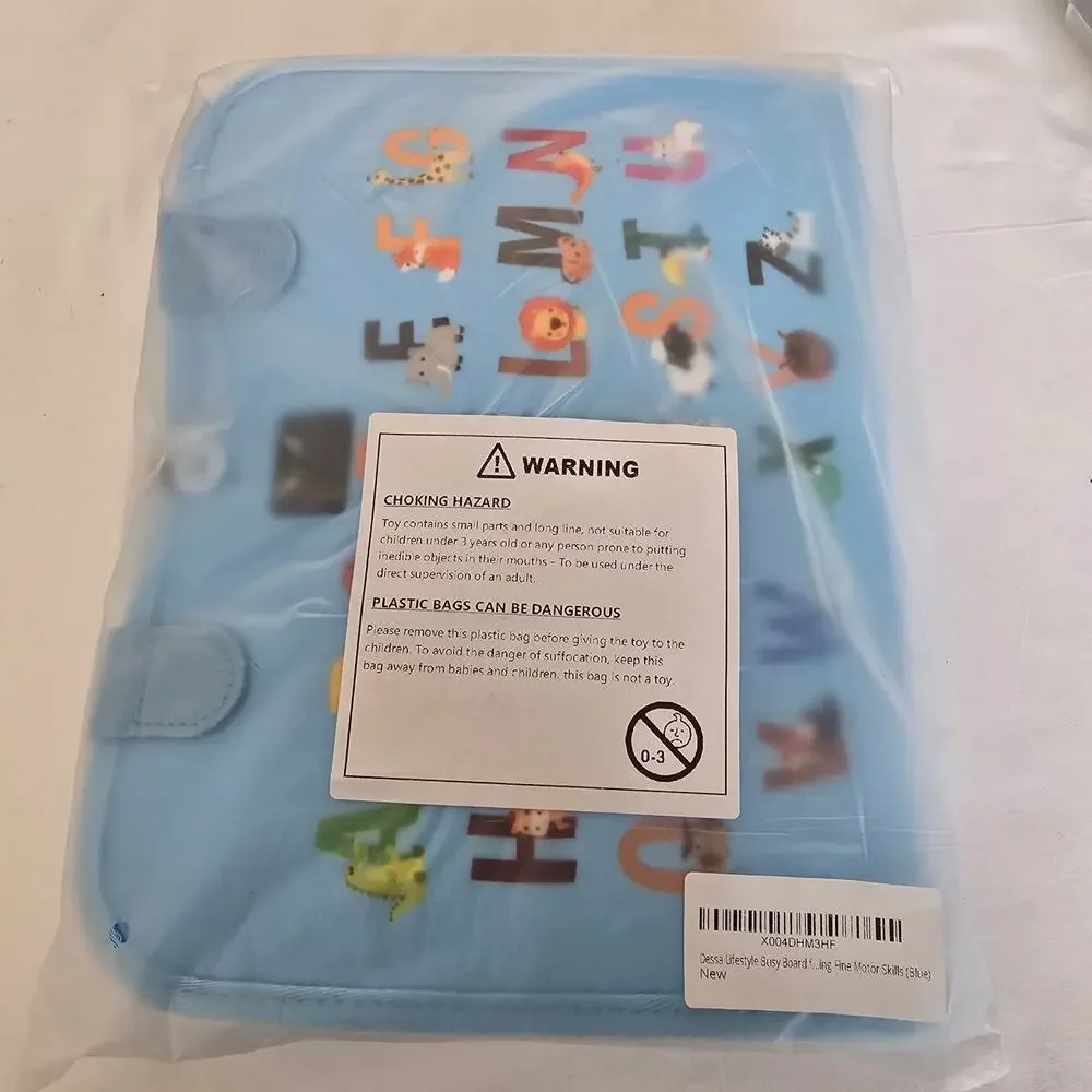 Dessa Lifestyle Busy Board Learning Motor Skills Dinosaur Blue 3+ New